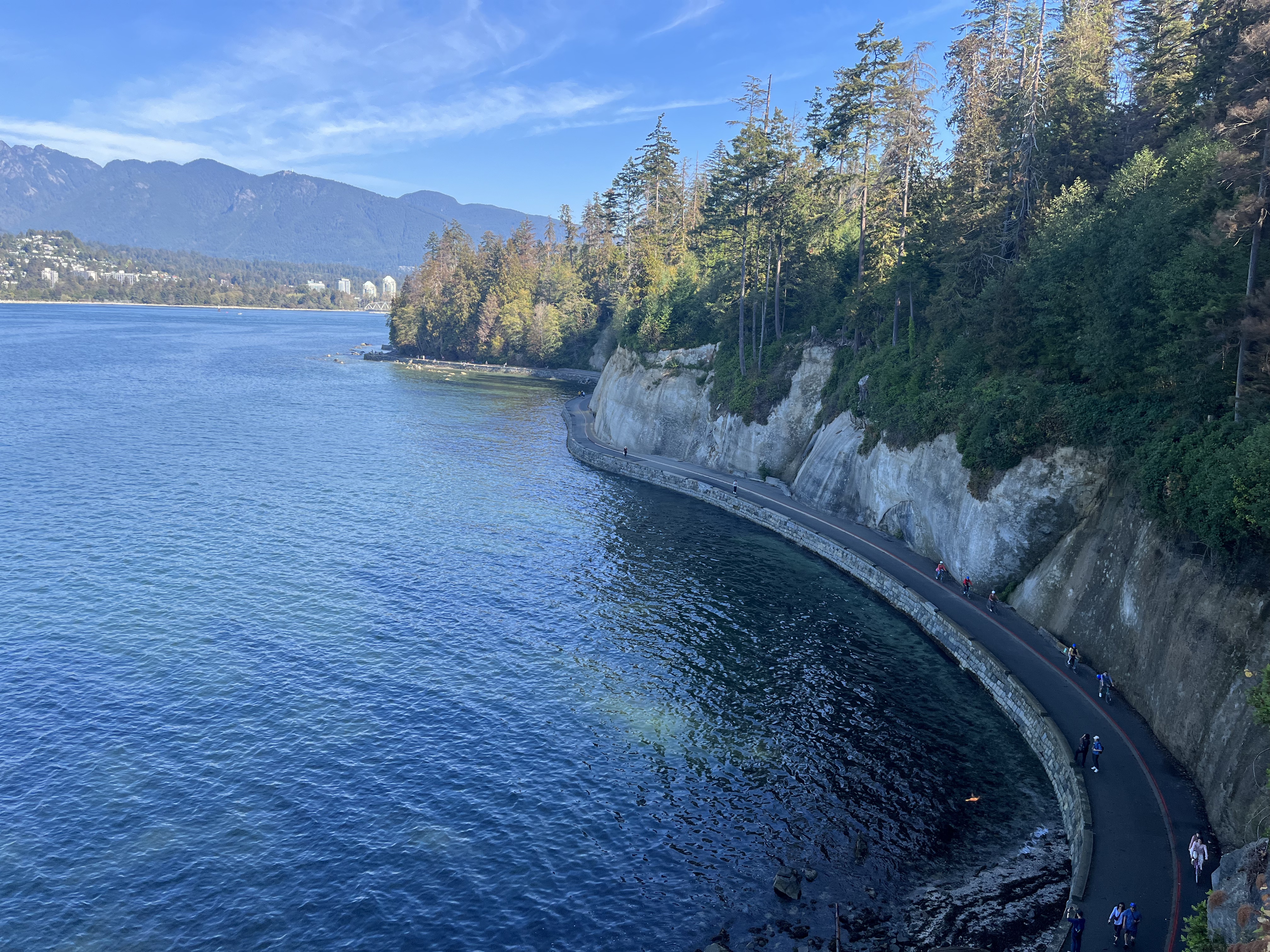 English Bay in Stanley Park, Vancouver, British Columbia.